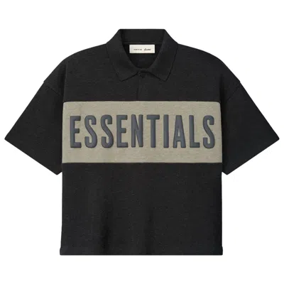 Pre-owned Essentials Fear Of God  Cropped Polo 'iron Grey Heather/ Seal Heather' | Kid's Size -6.5
