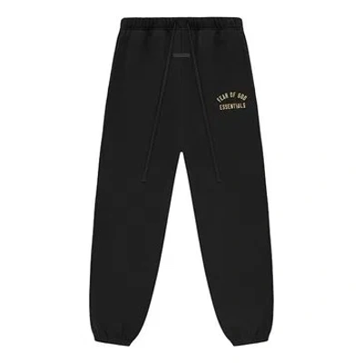 Essentials Fear Of God  Curved Logo Sweatpants 'black'