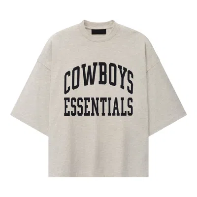 Pre-owned Essentials Fear Of God  Dallas Cowboys Camp Tee 'light Heather' | Grey | Men's Size M