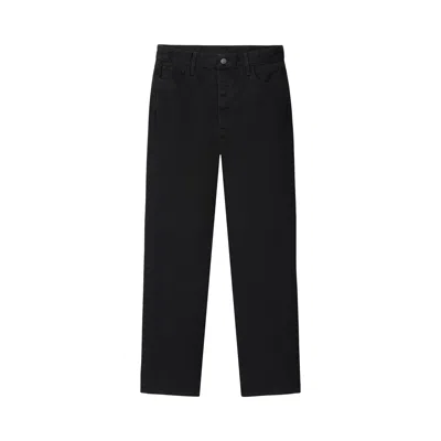 Pre-owned Essentials Fear Of God  Denim 5-pocket Jeans 'overdyed Black' | Men's Size 32