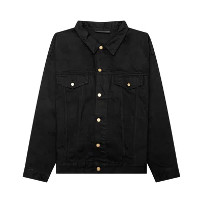 Pre-owned Essentials Fear Of God  Denim Jacket 'jet Black'