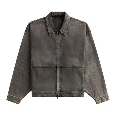 Pre-owned Essentials Fear Of God  Denim Trucker Jacket 'vintage Black' | Men's Size Xs
