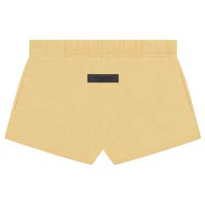 Pre-owned Essentials Fear Of God  Dock Short 'light Tuscan' In Yellow