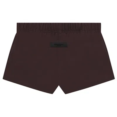 Pre-owned Essentials Fear Of God  Dock Short 'plum' | Brown | Women's Size S