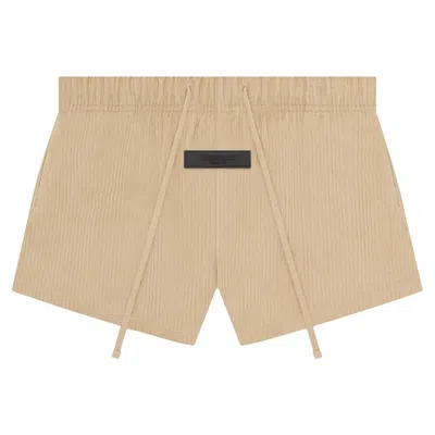 Pre-owned Essentials Fear Of God  Dock Short 'sand' | Cream | Women's Size Xxs In White
