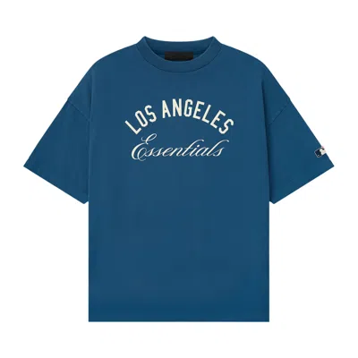 Pre-owned Essentials Fear Of God  Dodgers 90s Tee 'blue Sapphire' | Men's Size Xs