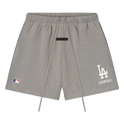 Pre-owned Essentials Fear Of God  Dodgers Classic Sweatshort 'concrete Heather' | Grey | Men's Size S In Gray