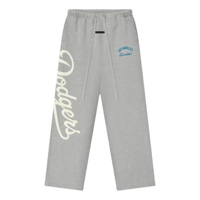 Essentials Fear Of God  Dodgers Lounge Sweatpant 'concrete Heather' In Gray