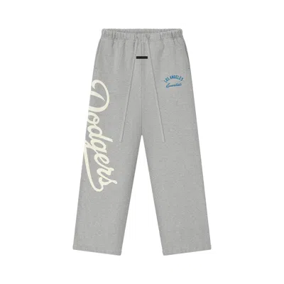 Pre-owned Essentials Fear Of God  Dodgers Lounge Sweatpant 'concrete Heather' | Grey | Men's Size Xl In Gray