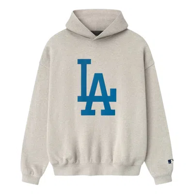 Essentials Fear Of God  Dodgers Sport Hoodie 'heather Stone' In Gray