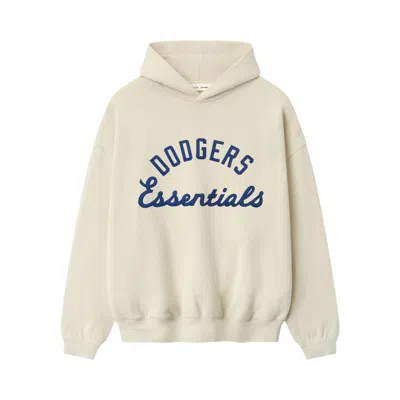 Pre-owned Essentials Fear Of God  Dodgers Sport Hoodie 'oat' | Tan | Men's Size M In Brown