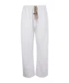 Essentials Drawstring Track Pants In White