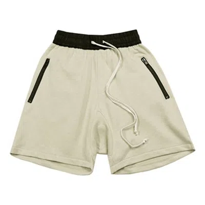 Essentials Fear Of God  Drawstring Shorts Silver Grey In Gray