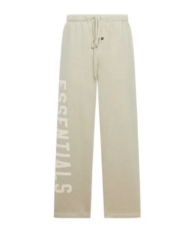 Essentials Logo Print Track Pants In Neutral