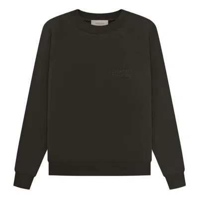 Essentials Fear Of God  Drop2 Ss23 Crewneck 'off-black' In Green