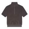 Essentials Fear Of God  Drop2 Ss23 Half-zip Sweatshirt 'off-black'