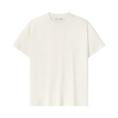 Pre-owned Essentials Fear Of God  Embroidered Classic Tee 'ivory' | Cream | Women's Size M