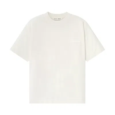 Pre-owned Essentials Fear Of God  Embroidered Essential Tee 'ivory' | Cream | Men's Size S In White