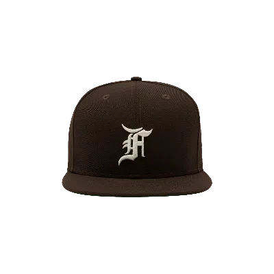Pre-owned Essentials Fear Of God  Essential 59fifty Fitted Cap 'walnut' In Brown