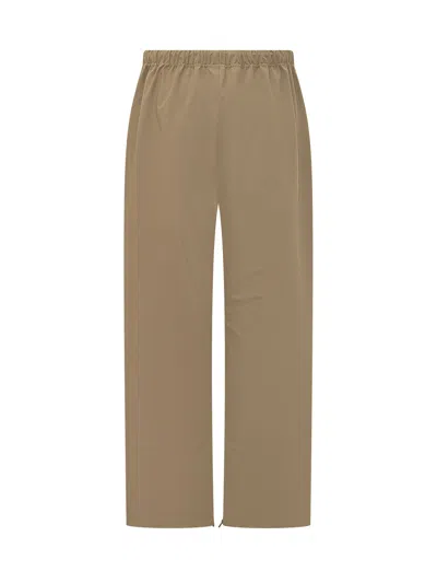 Essentials Fear Of God  Essential Paintntaloni With Front Logo And Adjustable Waist In Dune