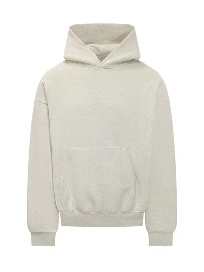 Essentials Fear Of God  Essential Sweatshirt With Hood And Front Pocket In Oatmeal/light Heather