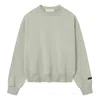Essentials Fear Of God   Classic Fleece Crewneck 'abbey Stone' In Green
