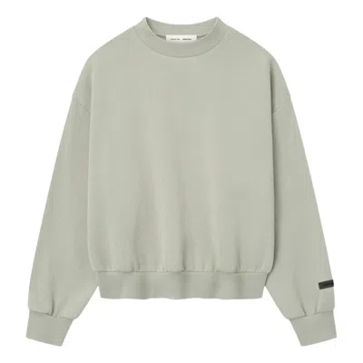 Essentials Fear Of God   Classic Fleece Crewneck 'abbey Stone' In Green