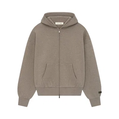 Pre-owned Essentials Fear Of God   Classic Zip-up Hoodie 'homestead Heather' | Tan | Men's Size M