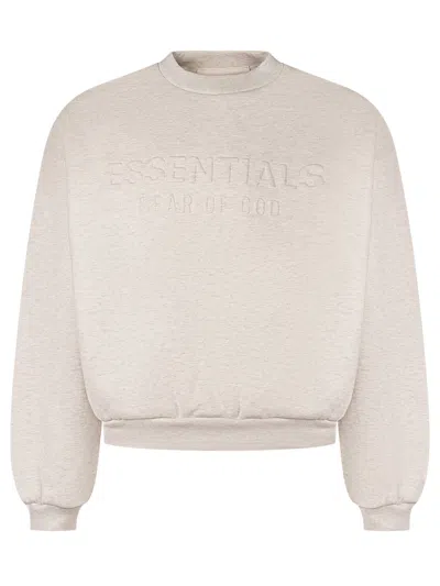 Essentials Fear Of God   Crewneck Sweatshirt Mini In Neutral