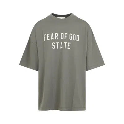 Essentials Fear Of God   Fear Of God 90's Cotton Tee Moss In Green