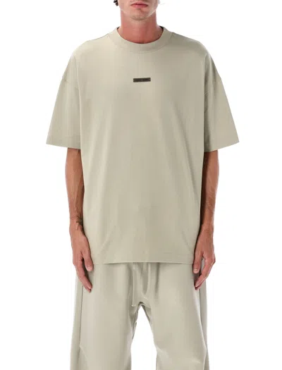 Essentials Fear Of God   Fear Of God Classic Cotton Tee Abbey Stone In Neutral