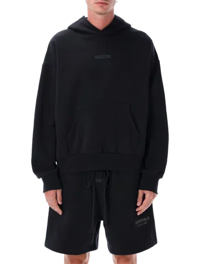 ESSENTIALS FEAR OF GOD ESSENTIALS ESSENTIALS FEAR OF GOD CLASSIC FLEECE HOODIE JET BLACK