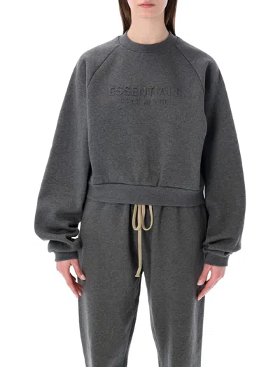 ESSENTIALS FEAR OF GOD ESSENTIALS ESSENTIALS FEAR OF GOD GREY 90’S RAGLAN CREWNECK