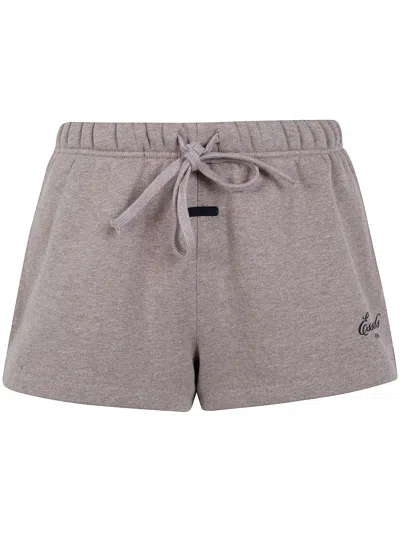 Essentials Fear Of God   Fear Of God Homestead Heater Running Sweatshorts In Brown