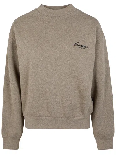 Essentials Fear Of God   Fear Of God Homestead Heather Classic Crewneck Sweatshirt In Brown