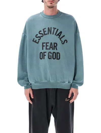 Essentials Fear Of God Graphic Oversized Crewneck Sweatshirt In Multi