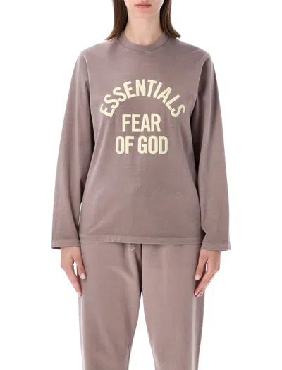 Essentials Fear Of God   Fear Of God Mauve Campus 90s Ls Tee In Pink