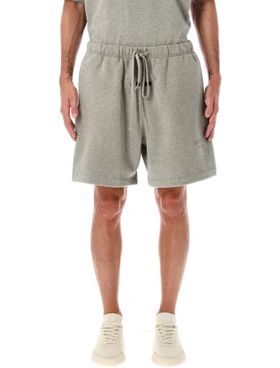 Essentials Fear Of God   Fear Of God Soccer Fleece Sweatshort Concrete Heater In Neutral