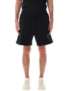 Essentials Fear Of God   Fear Of God Soccer Fleece Sweatshort Jet Black In Black