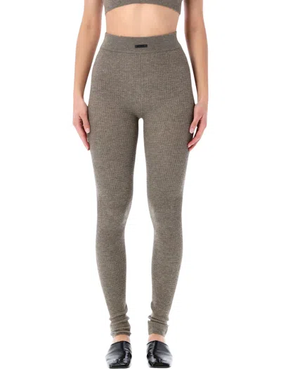 Essentials Fear Of God   Fear Of God  Waffle Leggings Homestead Heather-tone In Gray