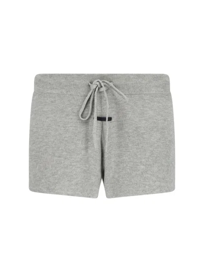 Essentials Fear Of God   Women's Relaxed Tapered Trousers In Gray
