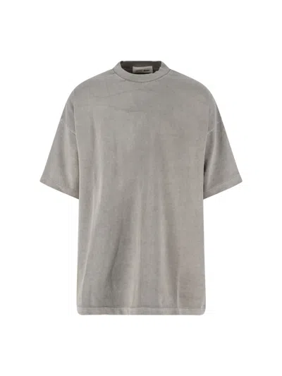 Essentials Fear Of God  Everyday Cotton Logo T-shirt For Men In Gray