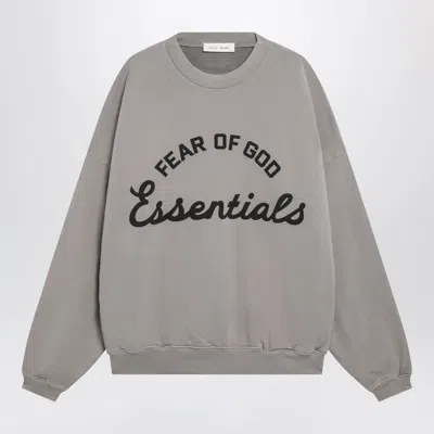 ESSENTIALS FEAR OF GOD ESSENTIALS FADED SEAL COTTON FLEECE CREWNECK SWEATSHIRT
