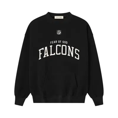 Pre-owned Essentials Fear Of God  Falcons Crewneck 'black' | Men's Size L