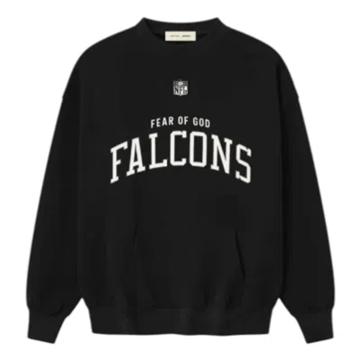 Essentials Fear Of God  Falcons Crewneck Ss25 Sweatshirt 'black'