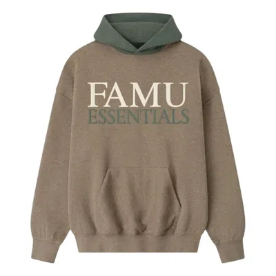 Essentials Fear Of God  Famu Sport Hoodie 'homestead Heather Balsam Green' In Multi