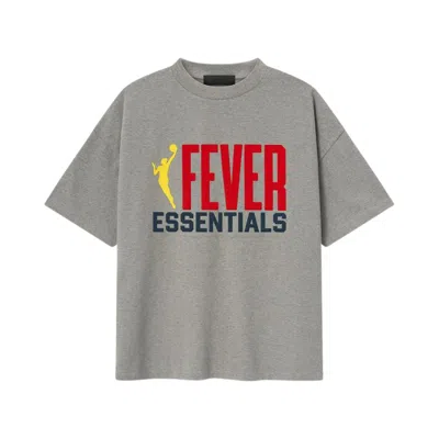 Pre-owned Essentials Fear Of God  Fever 90s Tee 'concrete Heather' | Grey | Men's Size L In Gray