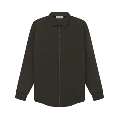 Pre-owned Essentials Fear Of God  Filled Nylon Shirt Jacket 'off Black'