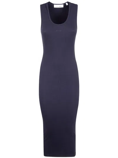 Essentials Fear Of God  Fitted Long Tank Dress In Blue