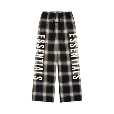 Pre-owned Essentials Fear Of God  Flannel Lounge Pant 'iron Grey Plaid' | Men's Size M